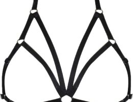 Body Harness for Women Bra Goth Stretchy Fabric Halloween Plus Size Punk Chest Strap Belt Festival Rave Lingerie cage