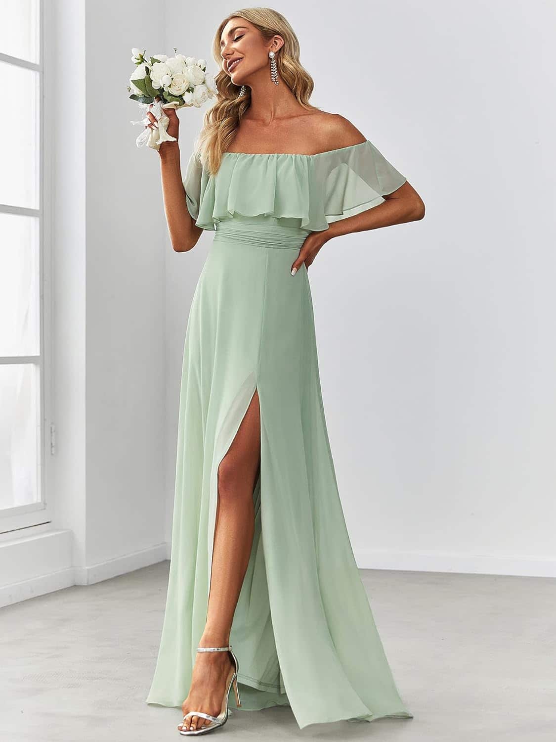 Ever-Pretty Womens Off The Shoulder Ruffle Party Dresses: A Stylish and Versatile Choice