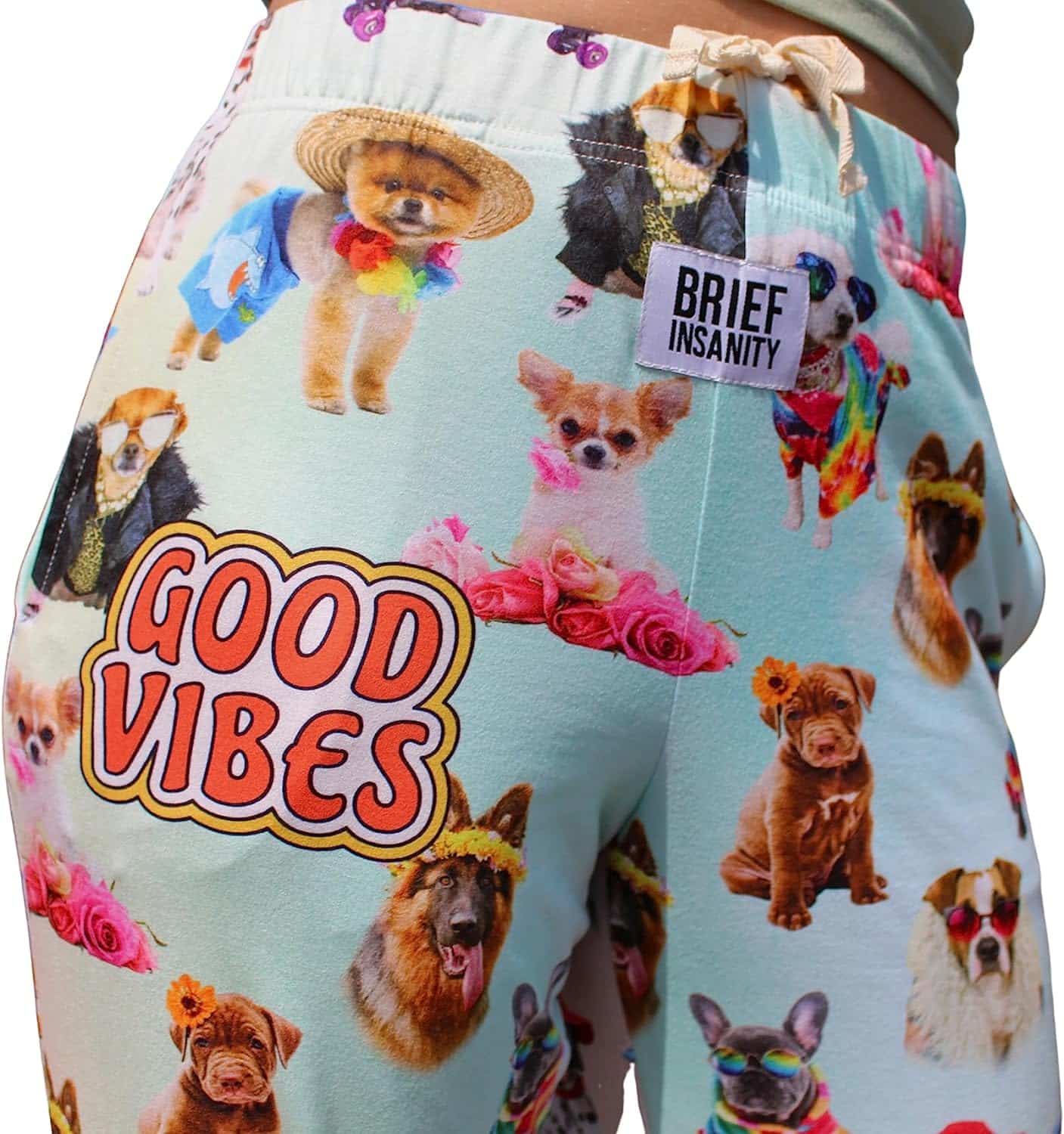 Stay Comfy and Cute with BRIEF INSANITY Silky Soft Puppy Dog Lounge Pajama Pants