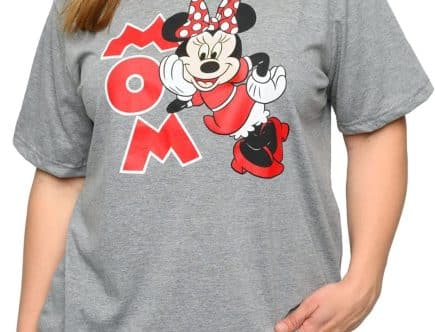Disney Womens Plus Size T-Shirt Minnie Mouse Mickey Daisy Print